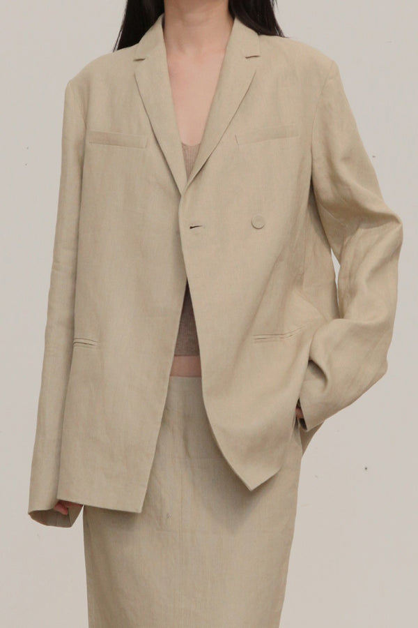 SWAYING/KNIT linen loose suit SW23AW1T69 linen
